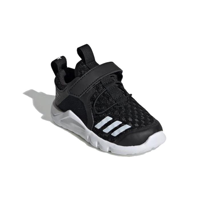 Adidas Rapidafle Abrasion Resistant Breathable Low top Toddler Shoes Black White Infant And Toddler G28706