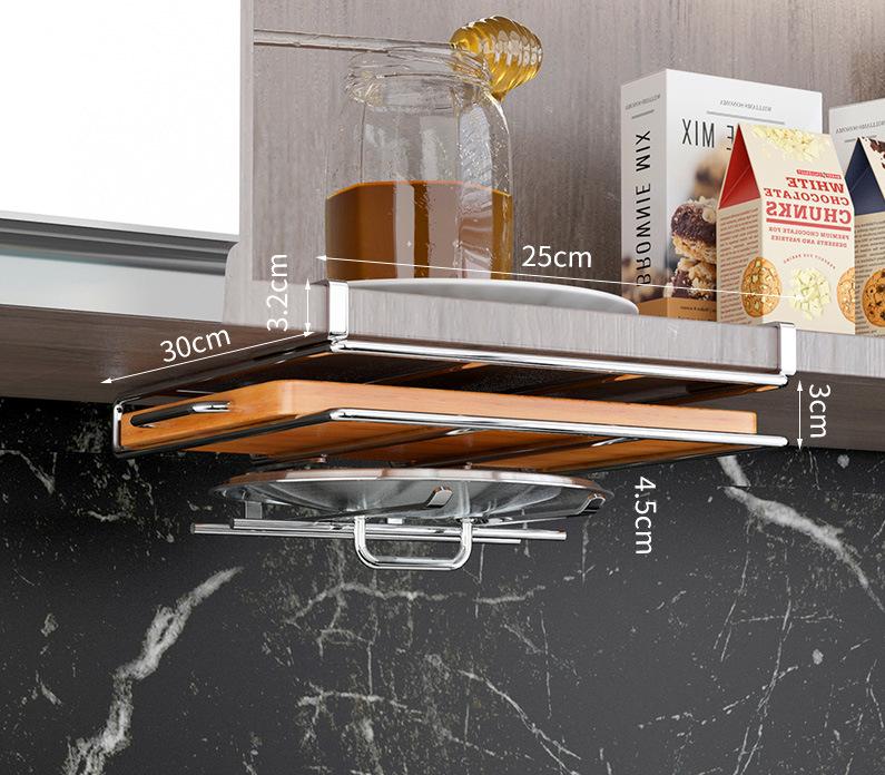 Hängendes Regal für Stielgläser zur Unterschrankmontage Barhänger Glas Kelch Eisenregal Barwerkzeug Eisen Weinregal Glashalter