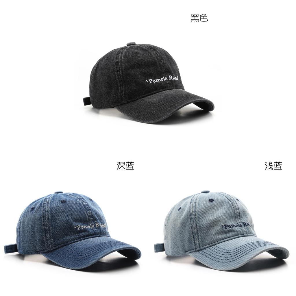 Cappellino da Baseball in Denim Vintage con Materiale in Cotone Traspirante per Appassionati di Street Style
