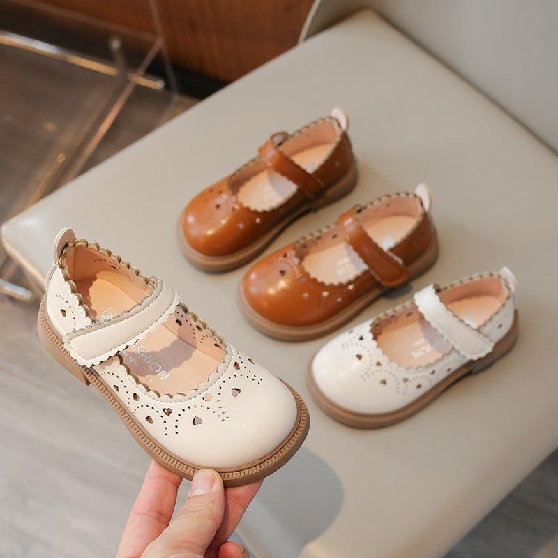 Kids Girls Princess Style Casual Leather Low Top Spring Autumn Shoes
