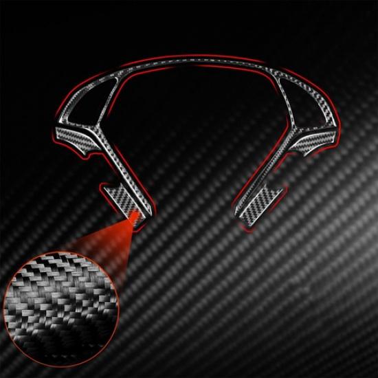 Carbon Fiber Steering Wheel Cover Frame Trim Fit For Infiniti G37 G35 08-2013