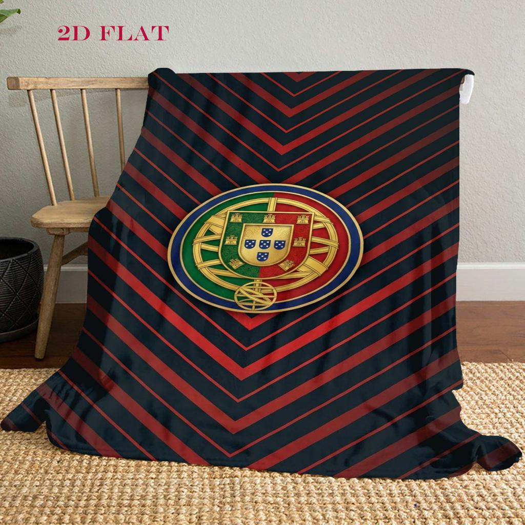 Royal Heraldry Ornate Design Blanket Camping Trip Soft and Comfortable Outdoor Plush Blanket Bedroom Air Conditioning Blanket