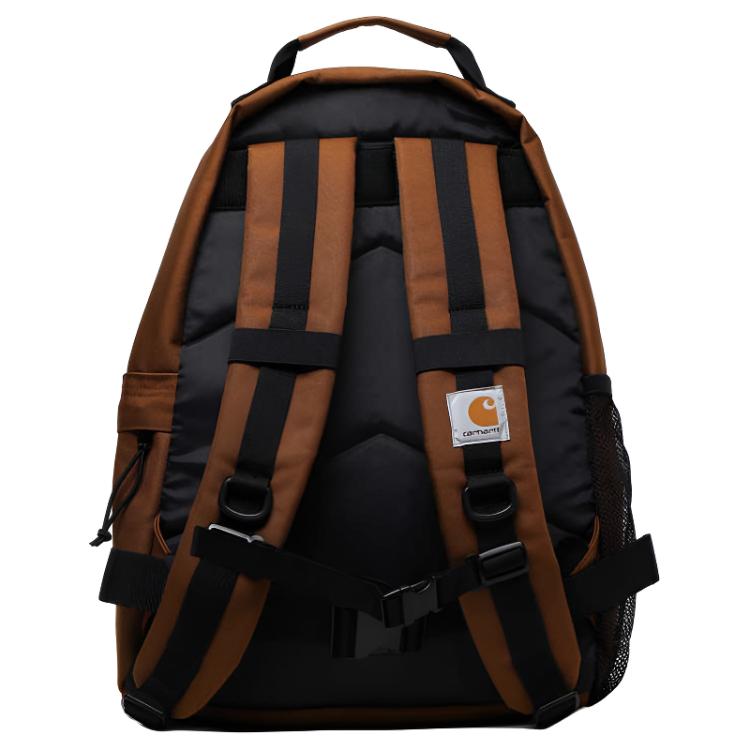 Carhartt WIP Классическая бирка с логотипом Универсальный модный полиэстеровый рюкзак Средний унисекс-рюкзак Коричневый CHXBGI031468O-BWX