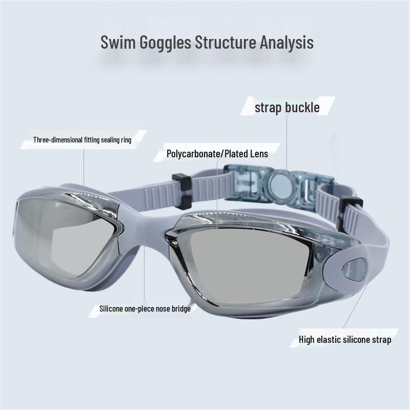 SBART Adult Anti-Fog Swimming Goggle Set