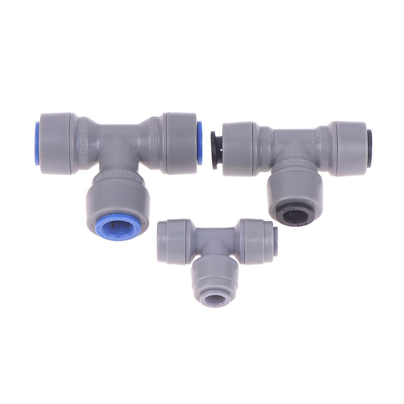 Plastic Tee Quick Connect Pipe Hose Connector Push In Fitting 6.35/8/9.5Mm Tee Piece Beer Brewing Homebrew Parts