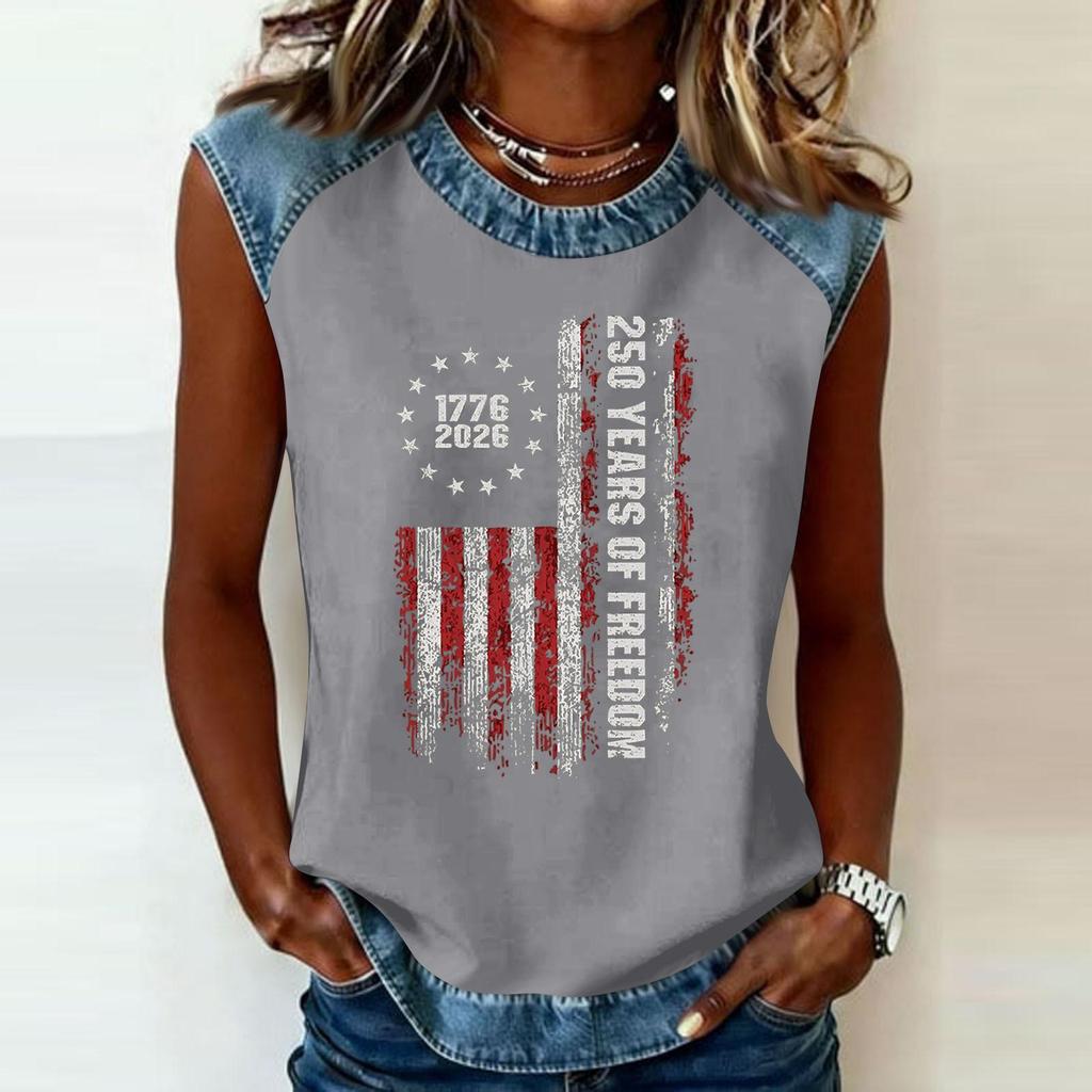 Camiseta informal de manga larga para mujer con cuello redondo y estampado