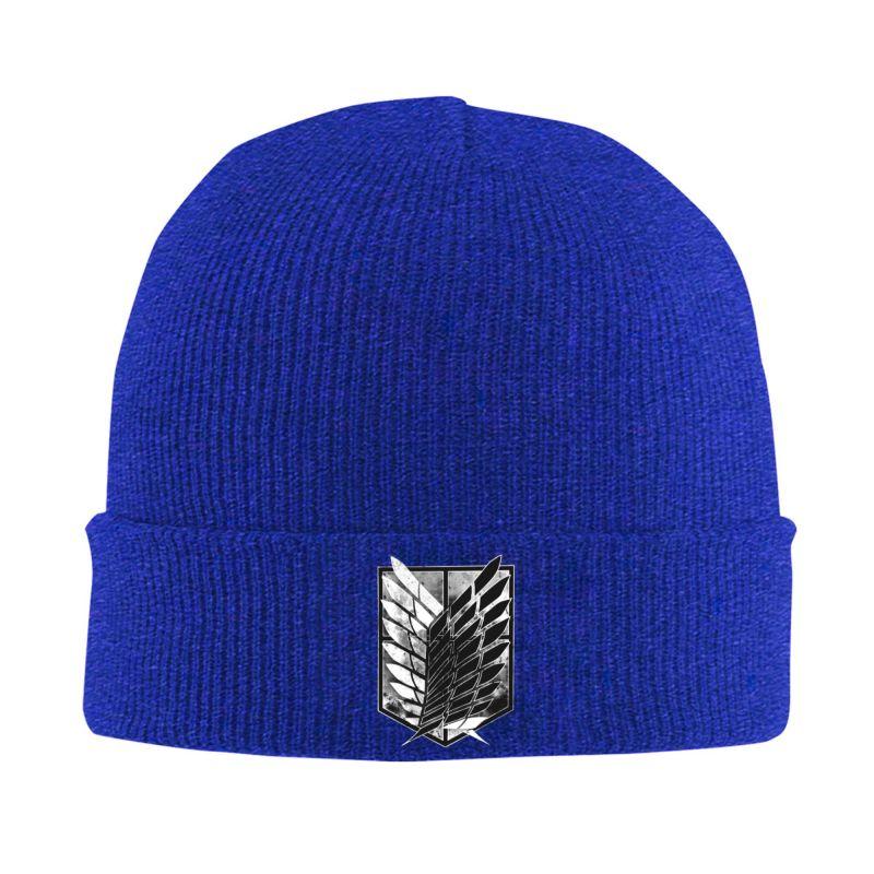 Attack on Titan Logo Print Beanie Hats Unisex Bonnet Hats Outdoor Knit Hat Autumn Winter Warm Head Wrap Caps Skullies Beanies
