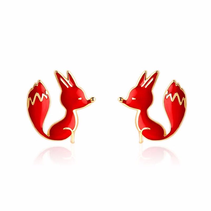 Chinese Red Series Festive Earrings: Retro National Style for New Year & Christmas Gifts