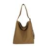 Large Capacity Canvas Shoulder Bag For Women Stylish Korean Trendy Shopping Tote