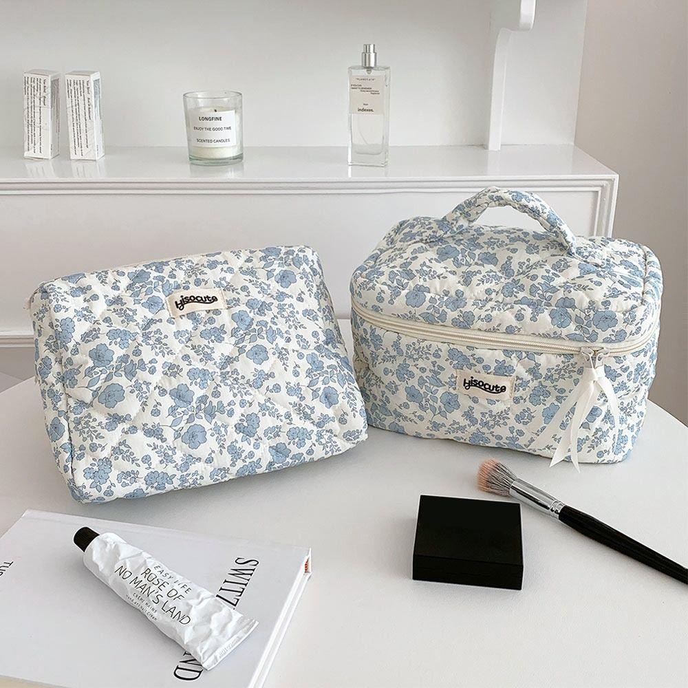 Gift Cotton Makeup Bag Large Capacity Cute Toiletry Bag Organizer Multi-function Travel Cosmetic Bag Student