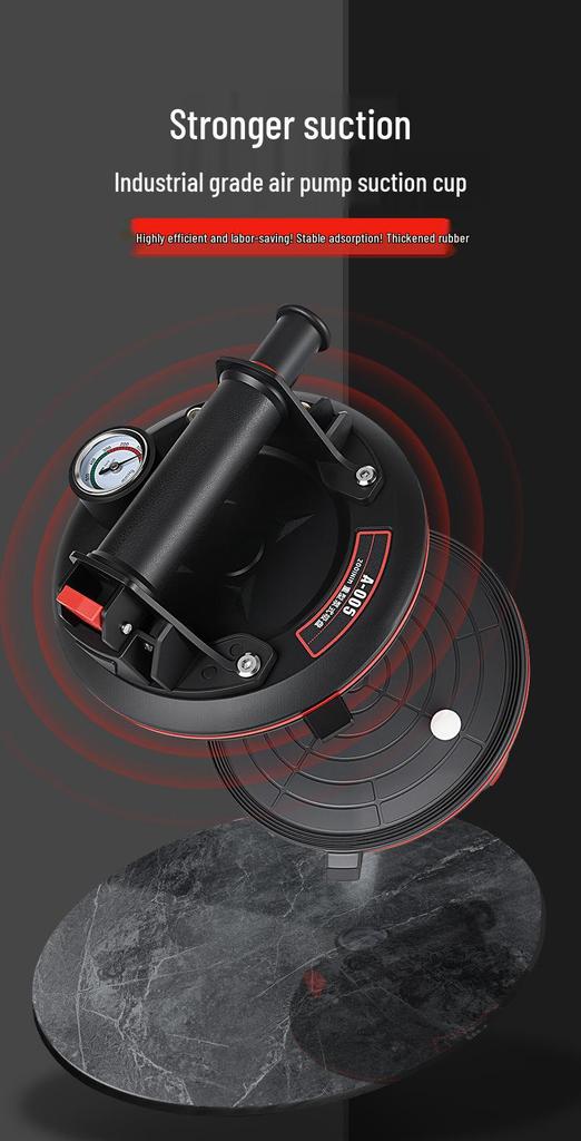Heavy-Duty Vacuum Suction Cup Tile & Glass Installer Tool