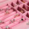 Jewelry Organizer Box for Earrings and Necklaces - Household Storage and Display Case