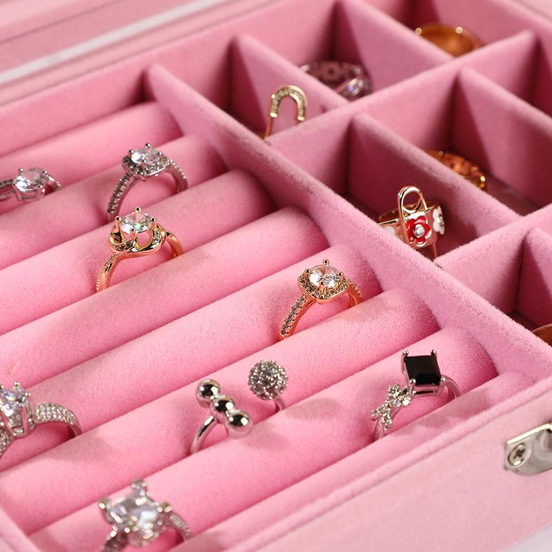 Jewelry Organizer Box for Earrings and Necklaces - Household Storage and Display Case