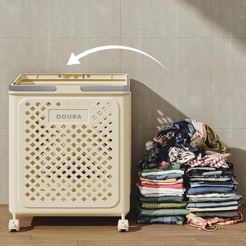 Foldable Laundry Basket: Large Capacity Storage for Clothes, Bathroom Use