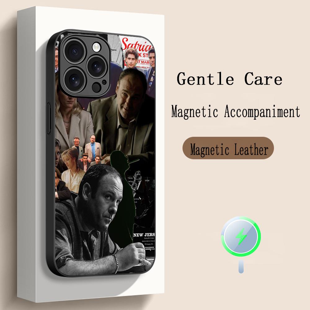 The Sopranos  Classic Movie Poster Phone Case For iPhone 17 16 15 14 13 12 Plus Pro Max High-end Luxury Magsafe Sheepskin