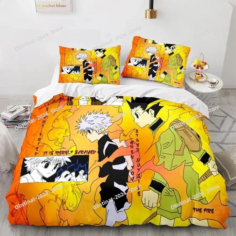 New Fashion HUNTER×HUNTER Beding Set Single Twin Ful Quen King-Sized Dimensionsd Dimensions Bed Linen Set Adult People Kid Bedrom Duvet cover Sets 3D