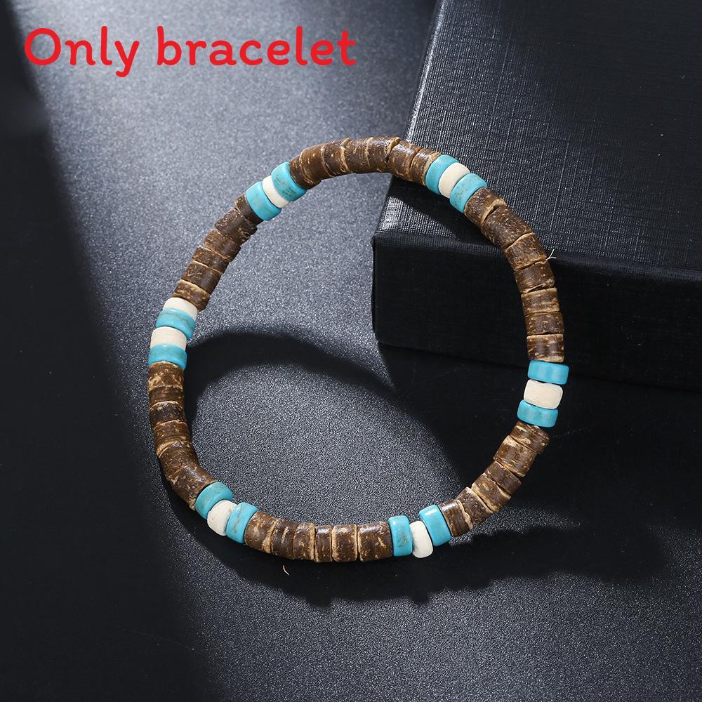 Bohemian Turquoise Beaded Bracelet With Geometric Design For Women And Men