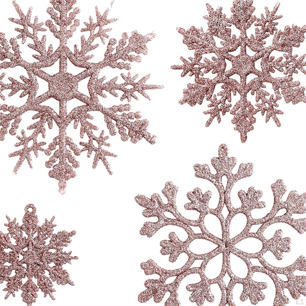 36 Pcs Christmas Snowflake Ornaments, Tree Decorations, Hanging Ornaments for Birthday,