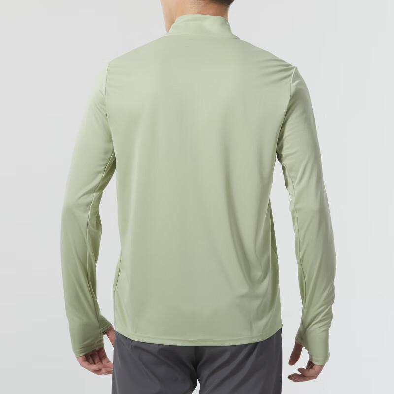 Nike Solid Color Stand Collar Long Sleeve Training T-Shirt Men Tops Green FQ2495-361