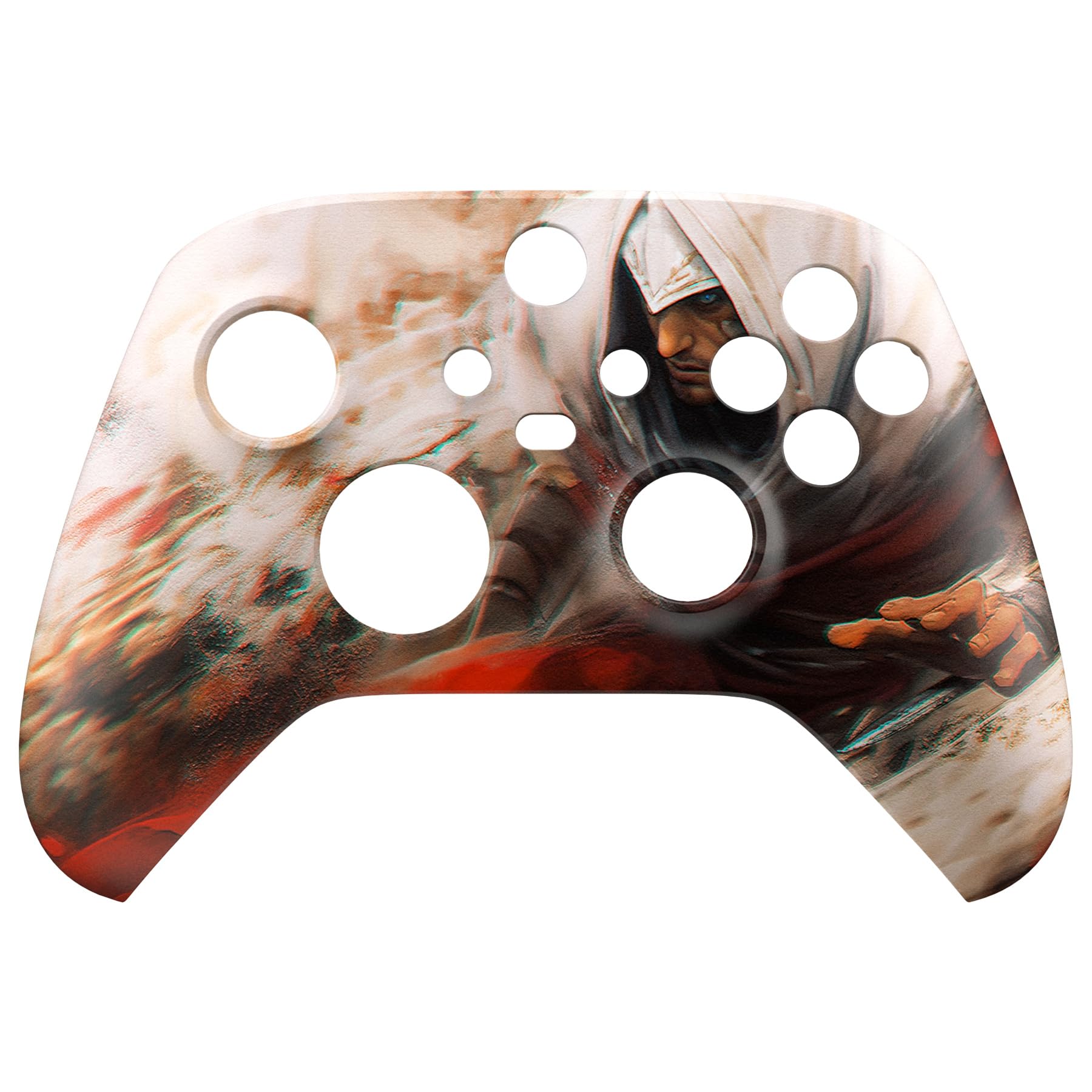 

custom front housing shell for Xbox Series featuring a mildly cover faceplate for Xbox Series and Xbox Core not eXtremeRate s X/S, horror-inspired