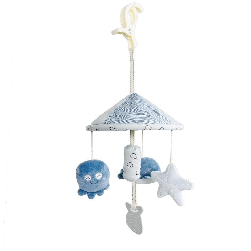 Baby Stroller Hanging Toy with Rattle and Pull String for Infant Car