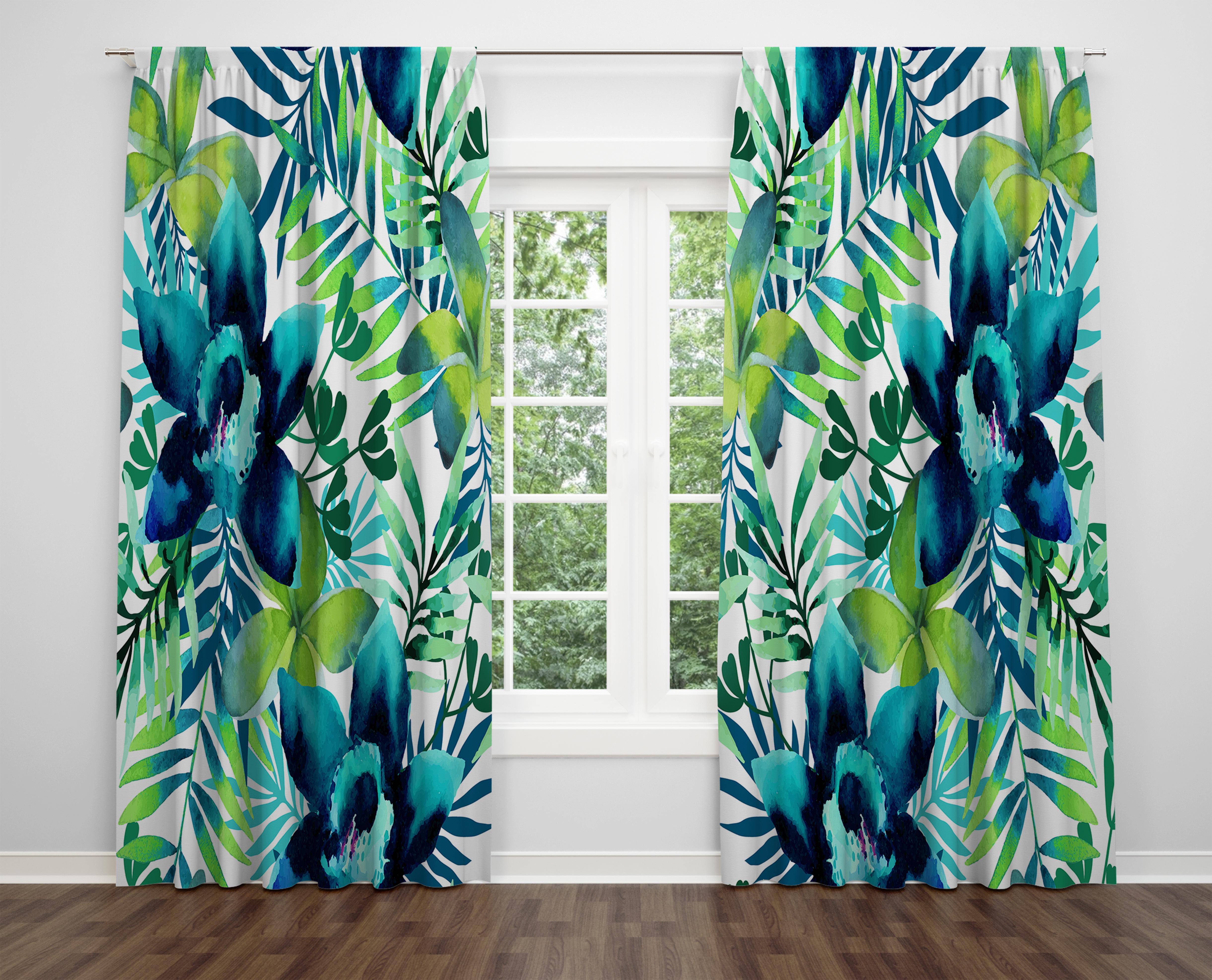 

Декоративний дизайн, високоякісна бавовняна тканина, ви можете вибрати одну або подвійну фіранку з крила 1 piece різнокольоровий