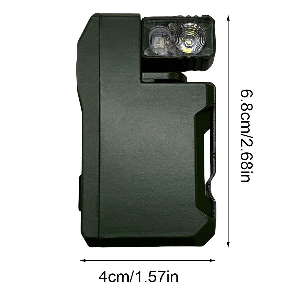 Rechargeable Portable Pocket Flashlight 400 Lumens EDC Flashlight Waterproof Mini Torch 180° Rotating Head For Outdoor Hiking