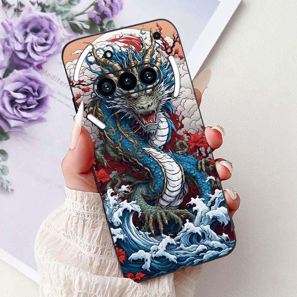 Téléphone pour rien (3a) A059 Coque Pour Nothing Phone 3a Étui Silicone Mode Luxe Fleurs Chat Mignon Drôle Peint Pare-chocs Souple