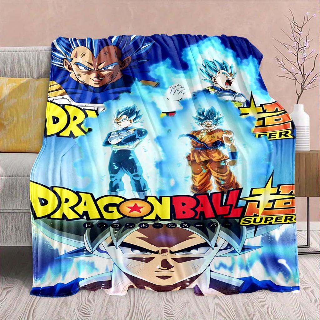 Coperta in Flanella Anime Dragon Ball - Morbida Calda Perfetta per Divano, Biancheria da Letto Campeggio Viaggio Ufficio Decorazione Casa -QJY