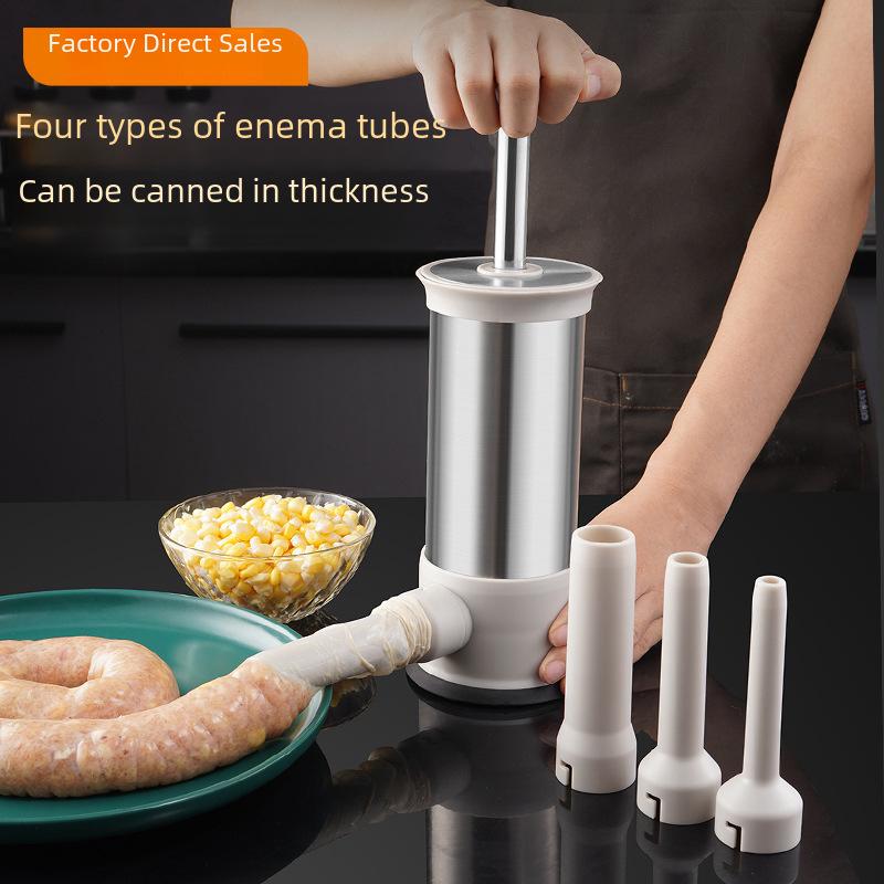 Macchina Manuale per Riempimento Salsicce Tedesche ed Enema per Salsicce Fatte in Casa