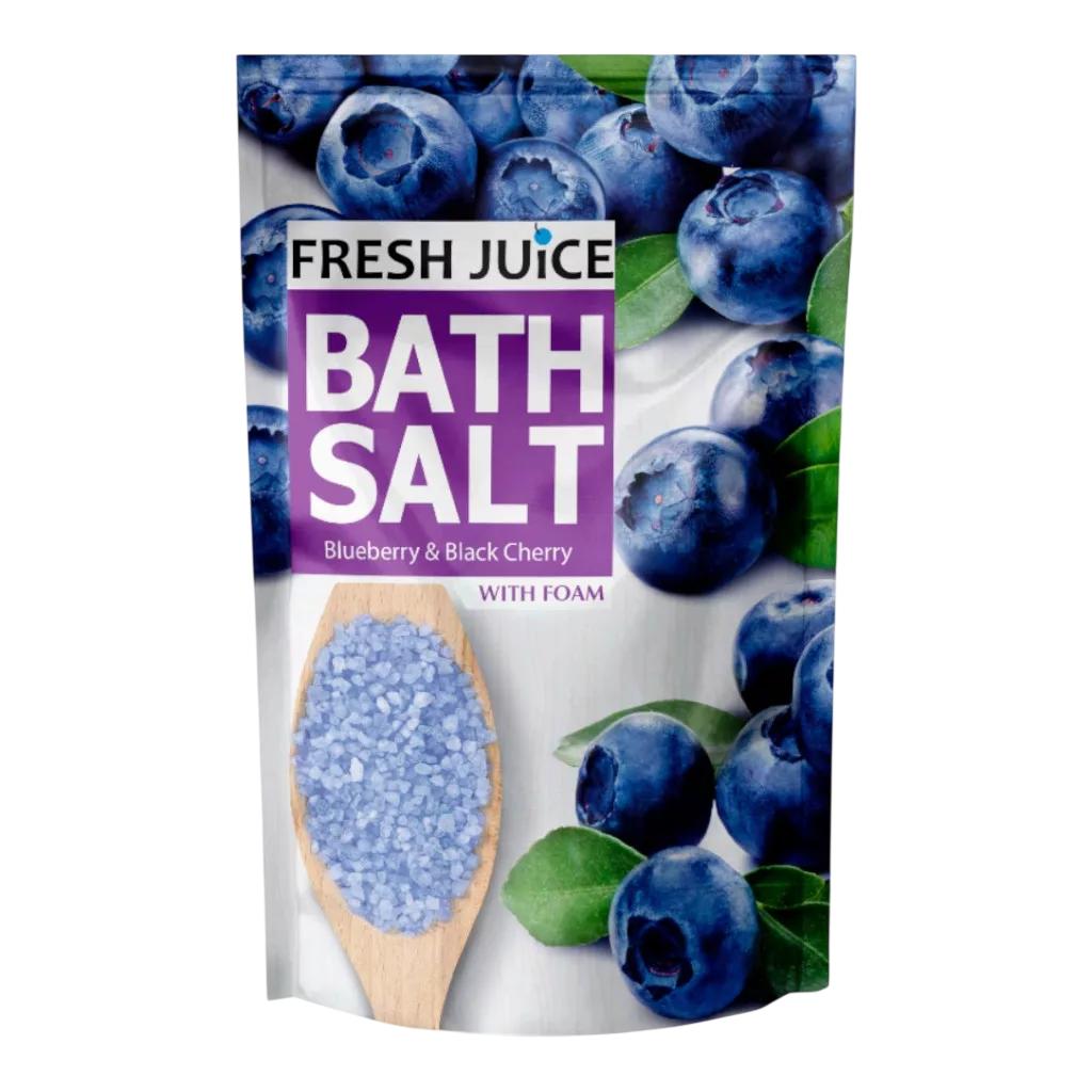 Fresh Juice, Blueberry & Black Cherry, Bath Salt, 500 G