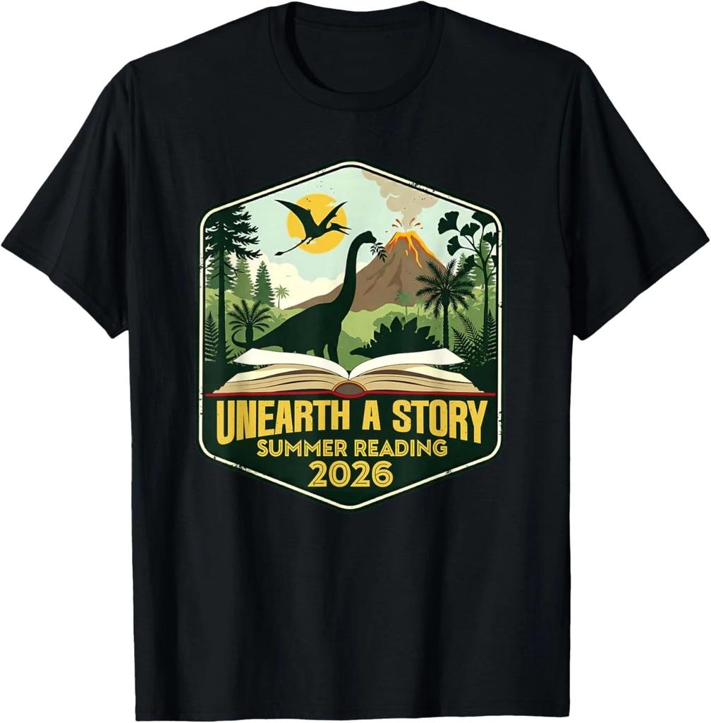 2026 Summer Reading Unearth a Story Teachers Students Book T-Shirt
