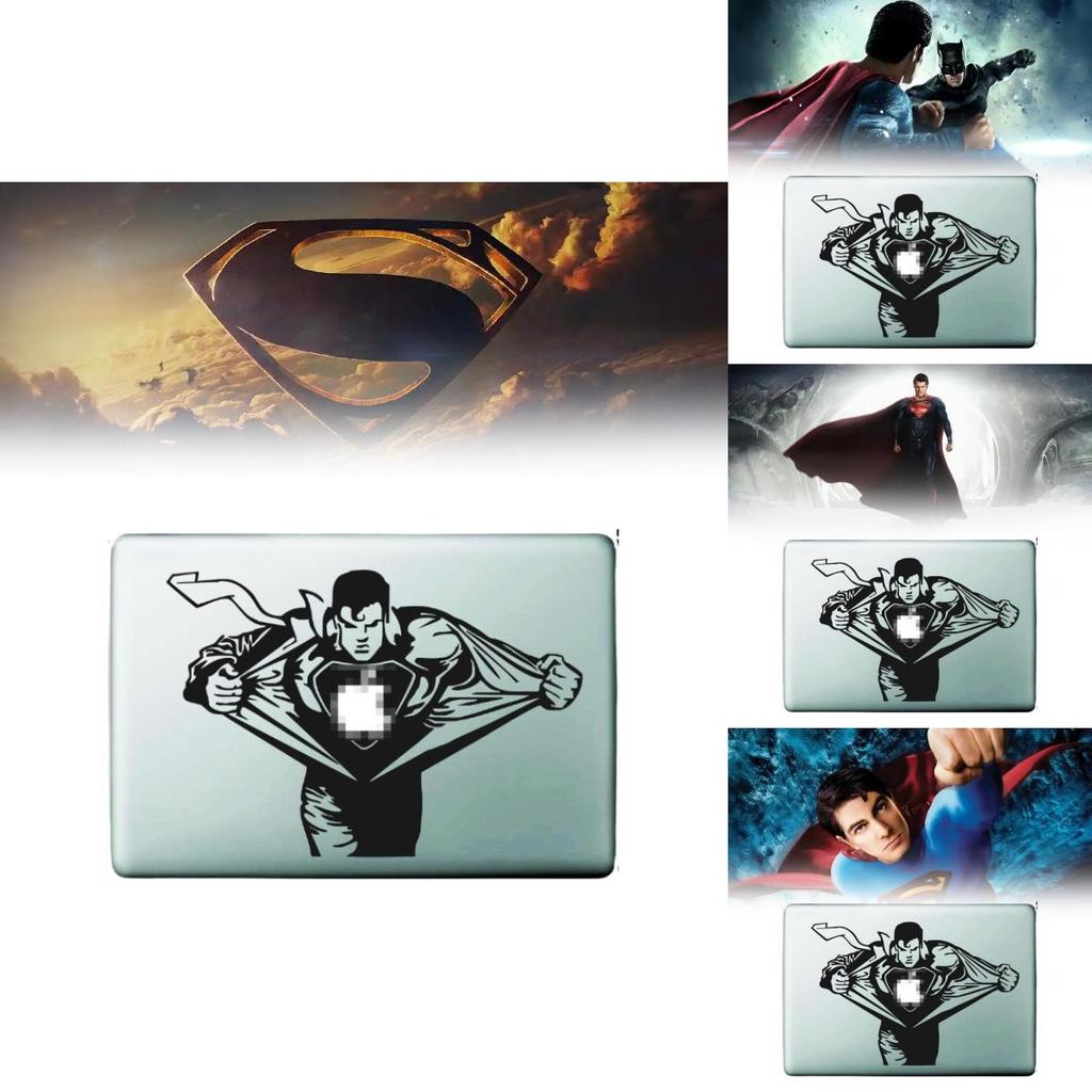 Superman Apple Air Pro 11 12 13 Sticker Black Partial Wrap Creative Accessory
