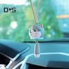 Hängendes Ornament für den Rückspiegel, niedlicher Anhänger in Tierform mit Umhängeband, einfach zu installierende Auto-Innendekoration
