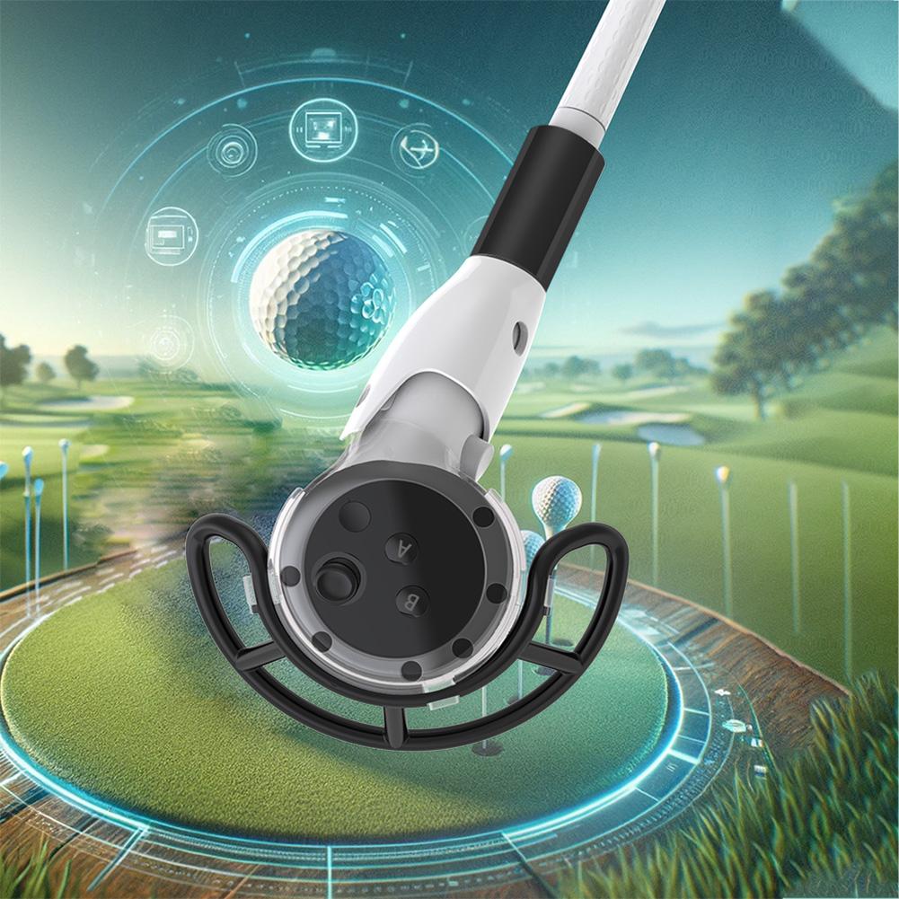 M053 Realistic Grip Handle Attachment for Meta/Oculus Quest 3 Non-Slip Golfing Game Extension Adapter for Oculus Quest 3 Games
