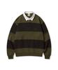 CGP Striped Rugby Sweatshirt_Olive