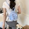 Beautiful solid color handbag women's new fashionable exquisite backpack bow casual student schoolbag
