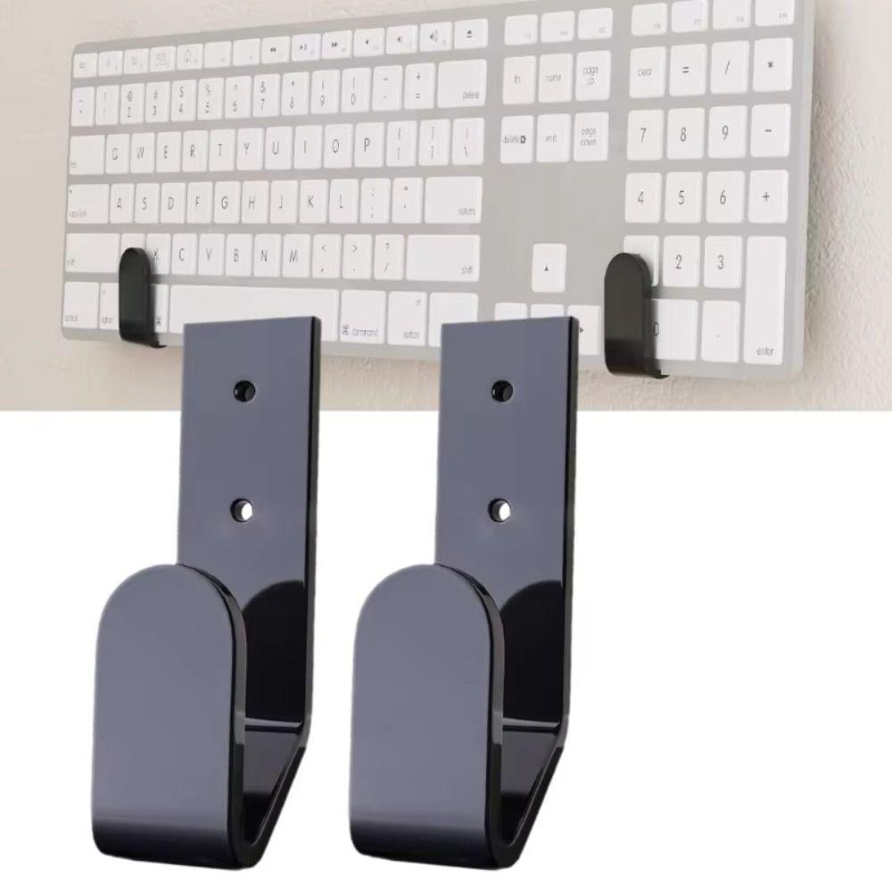 Universal Acrylic Frame Holder Storage Hook Keyboard Mouse Wall Clip Belt Rack  Bathroom