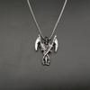 Necklace Chain Devil Skull Clown Long Hip Hop Punk Pendant Accessories Sweater