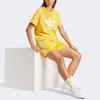 Adidas Originals Letter Logo Printed Round Neck Short Sleeve Drop Shoulder T-Shirt Women T-Shirt Yellow IN8438