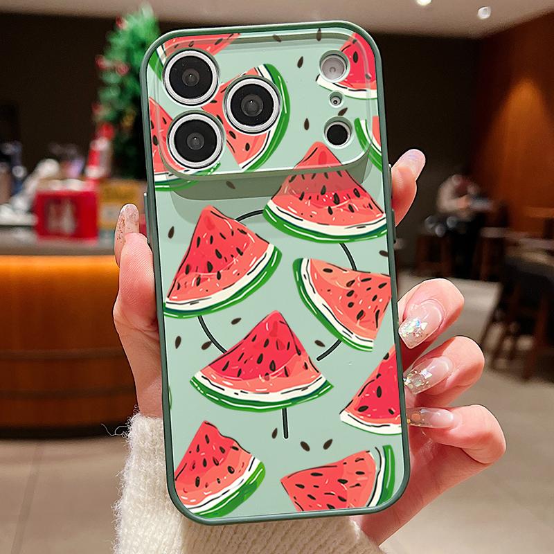 Watermelon Cherry Fruits Pattern Case For iPhone 17 Pro Max Magnetic For Magsafe Hybrid Slim Matte Cover For iPhone 16 15 14 13 Pro Max