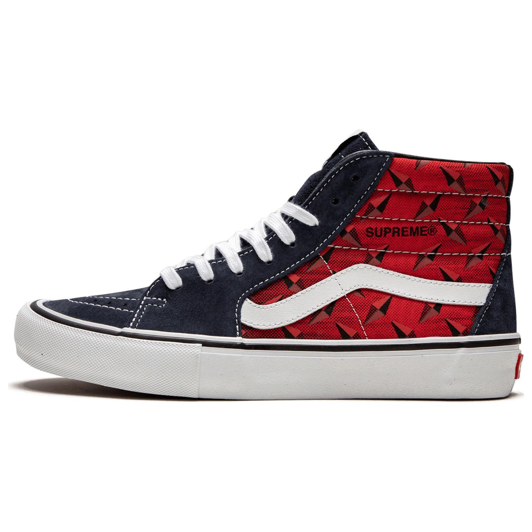 

Sk8 Supreme x Sk8 Vans-Hi Pro Diamond Plate Navy Red VN0A45JDTEC 41