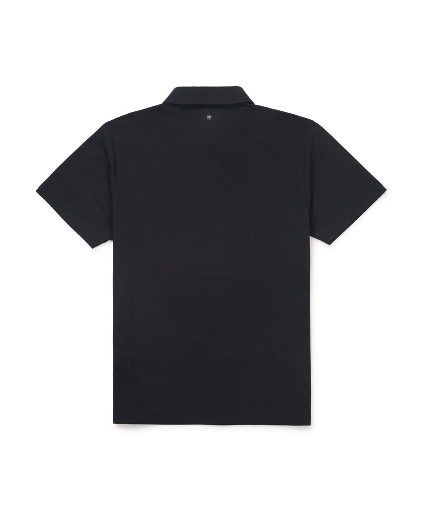 SNOWPEAK APPAREL Quick-Dry Airhole Short Sleeve Polo Shirt (S26Mmtps58) Dark Charcoal