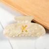 Creative Design 8.6Cm Cream-Coloured Letter Hair Clip Simple Acrylic Shark Clip Hair Accessories For Temperament Girls