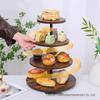 In-stock Rotatable Wooden Multi-layer Cake and Cupcake Display Stand