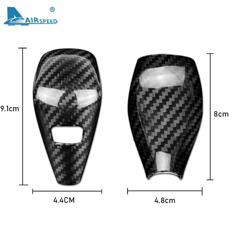 Hartes Kohlefaser für BMW G20 Z4 G29 G14 G15 X7 G07 Auto Schaltknauf Abdeckung Aufkleber Innenraumverkleidung Styling Zubehör