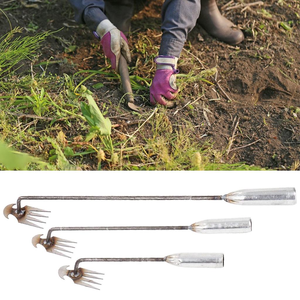 Uprooting weeder hand cultivator rake hoe tiller purpose garden weeder hand