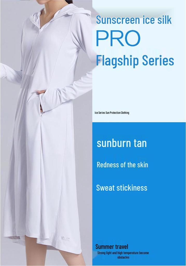 Women's Summer Ice Silk Full-Body UV Protection Cycling Jacket