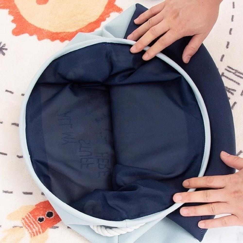 Portable Toys Storage Basket Cartoon Organizer Basket Canvas Laundry Basket Clothes Organization