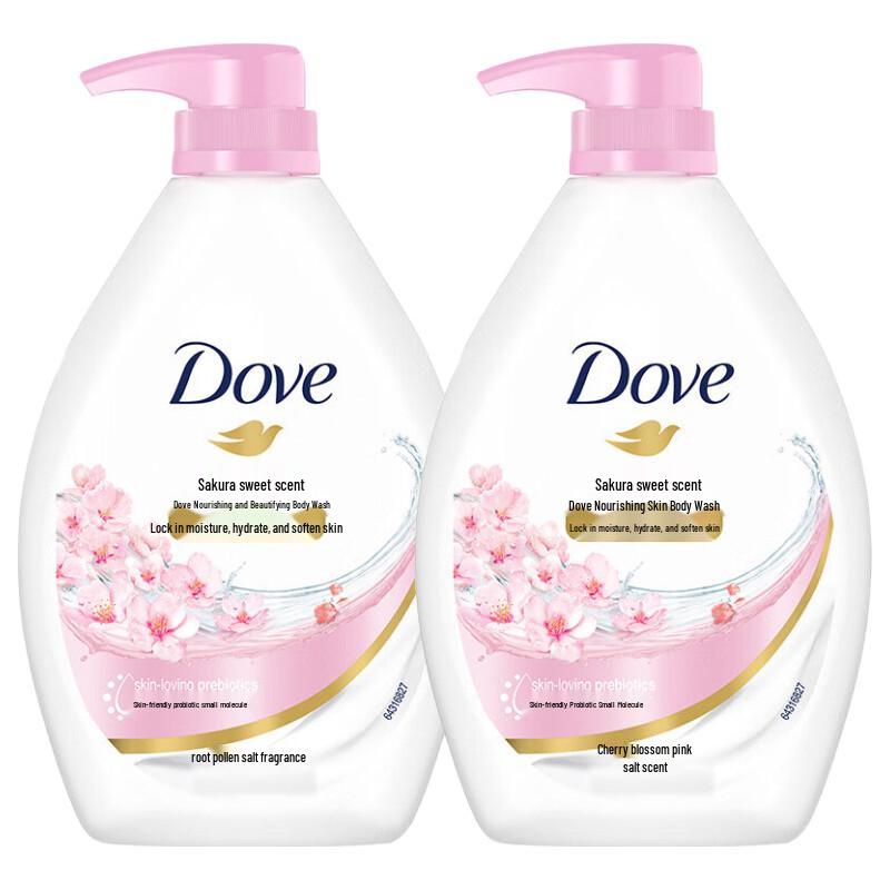 Dove Цветок Вишни Сладкий Аромат Питательный Гель для Душа Двойная Упаковка